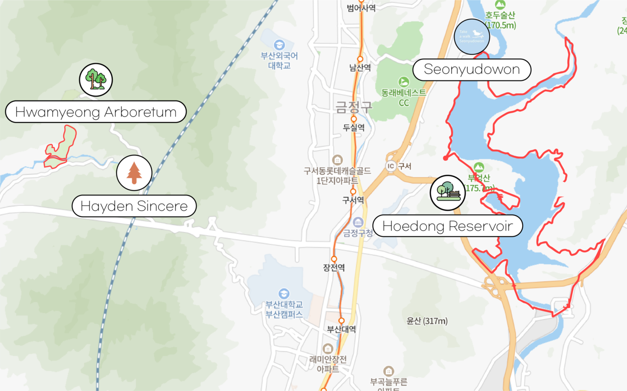 (c) Han Ji-Yoon, Designer. / The logo of “Hayden Sincere” and “Seonyudowon” [source : Official Instagram of “Hayden Sincere” and “Seonyudowon”]