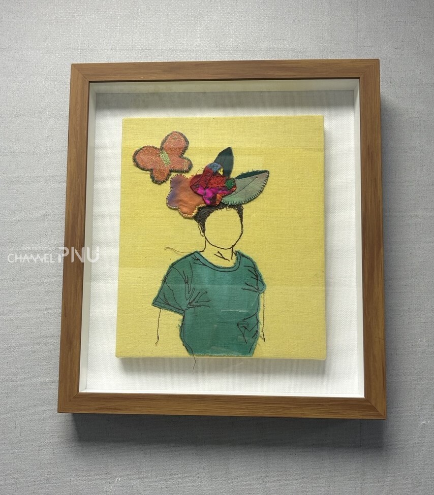 '지도에 없는 마을' 전시회에 실제로 전시됐던 작품 [최윤희 기자]