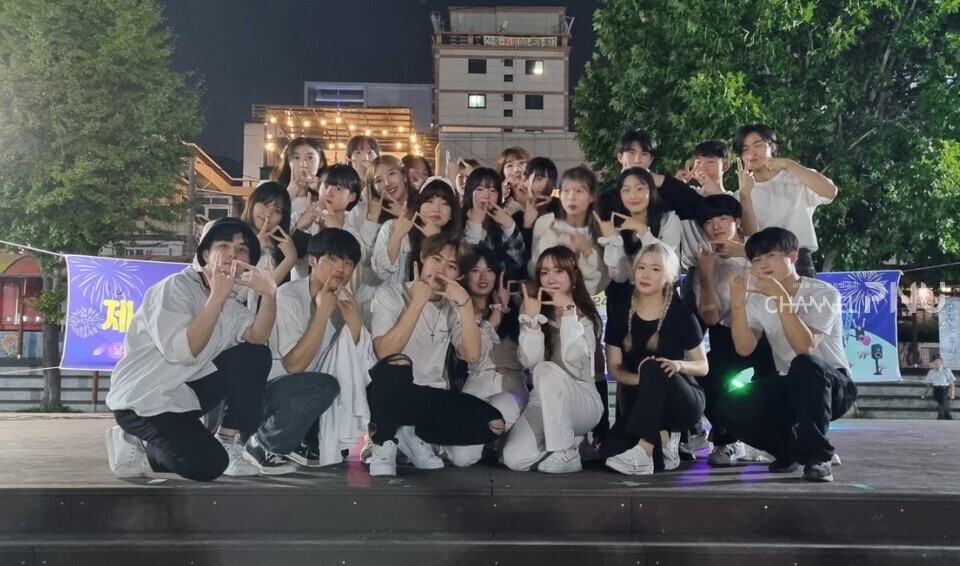 PNU dance club UCDC held a busking performance in Seomyeon in 2023. [Provided by interviewee]