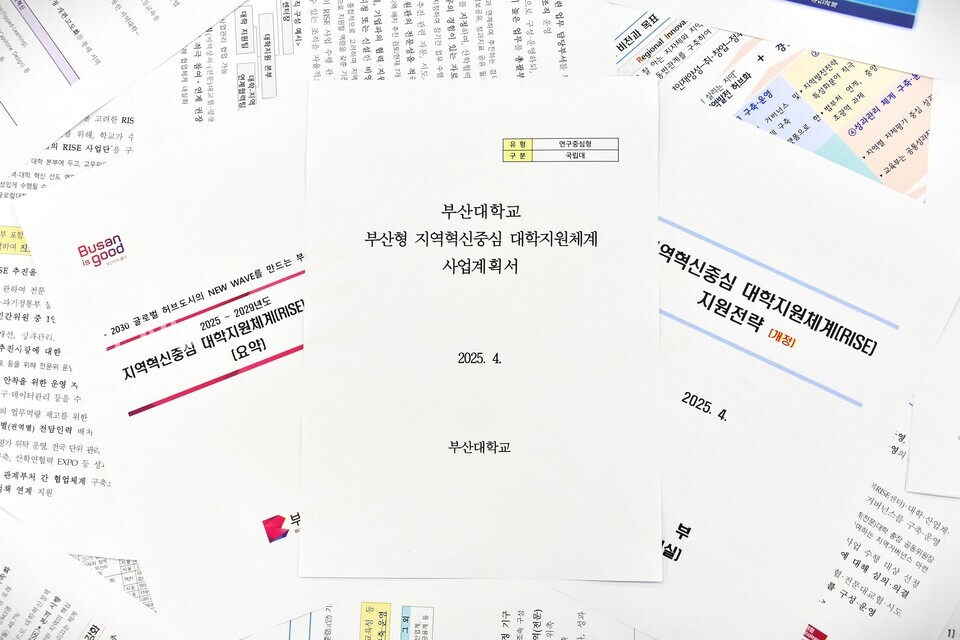 우리대학  라이즈 체계 관련 자료. [조승완 부대신문 국장]